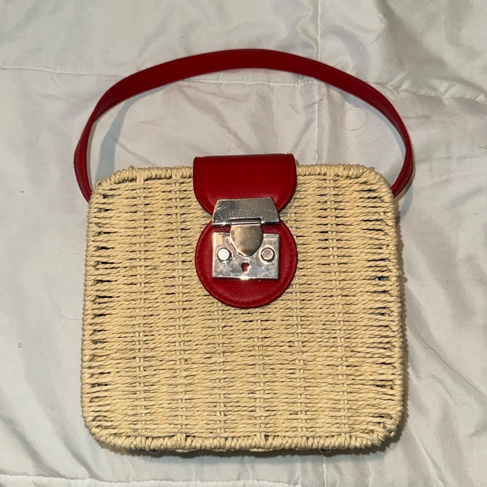 Stradivarius Straw Crossbody Bag